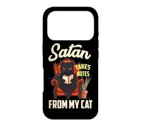 SATAN TAKES NOTES FROM MY CAT Case for iPhone 17 Pro