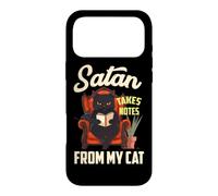 SATAN TAKES NOTES FROM MY CAT Case for iPhone 17 Pro Max