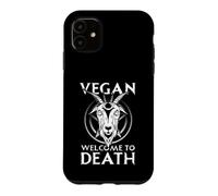 Satanic Baphomet Satanism Pentagram Vegan Welcome To Death Case for iPhone 11