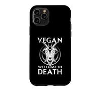 Satanic Baphomet Satanism Pentagram Vegan Welcome To Death Case for iPhone 11 Pro