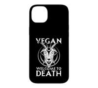 Satanic Baphomet Satanism Pentagram Vegan Welcome To Death Case for iPhone 14 Plus