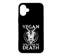 Satanic Baphomet Satanism Pentagram Vegan Welcome To Death Case for iPhone 16 Plus