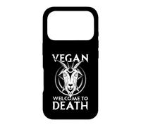 Satanic Baphomet Satanism Pentagram Vegan Welcome To Death Case for iPhone 17 Pro