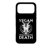 Satanic Baphomet Satanism Pentagram Vegan Welcome To Death Case for iPhone 17 Pro Max