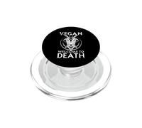 Satanic Baphomet Satanism Pentagram Vegan Welcome To Death PopSockets PopGrip for MagSafe