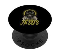 Satanic Cat Goat Not Today Jesus Dark Humor Occult PopSockets Adhesive PopGrip