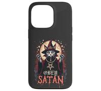Satanic Cat Wizard Obey Satan Kitty Sorcerer Case for iPhone 13 Pro