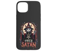 Satanic Cat Wizard Obey Satan Kitty Sorcerer Case for iPhone 15 Plus