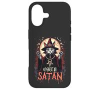 Satanic Cat Wizard Obey Satan Kitty Sorcerer Case for iPhone 17
