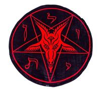 Satanic Circle Baphomet Throw Blanket