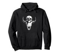 Satanic Cross Skull Occult Goat Baphomet Pullover Hoodie