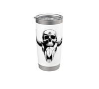 Satanic Cross Skull Occult Goat Baphomet Stainless Steel Insulated Tumbler