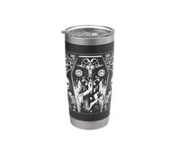 Satanic Dark Art Evil Pagan Goat 666 Pentagram Baphomet Stainless Steel Insulated Tumbler