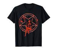 Satanic Devil Doll Scary Pentagram Occultism T-Shirt