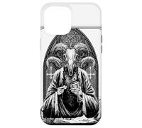 Satanic Devil with Skull Occult 666 Goat Pentagram Baphomet Case for iPhone 12 Pro Max