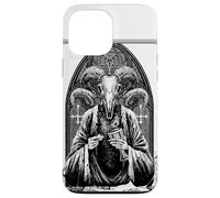 Satanic Devil with Skull Occult 666 Goat Pentagram Baphomet Case for iPhone 13 Pro Max
