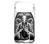 Satanic Devil with Skull Occult 666 Goat Pentagram Baphomet Case for iPhone 17 Pro Max