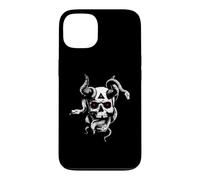 Satanic Devil with Snakes Skull Occult Pentagram Baphomet Case for iPhone 13