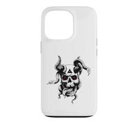 Satanic Devil with Snakes Skull Occult Pentagram Baphomet Case for iPhone 13 Pro