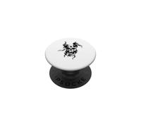 Satanic Devil with Snakes Skull Occult Pentagram Baphomet PopSockets Adhesive PopGrip