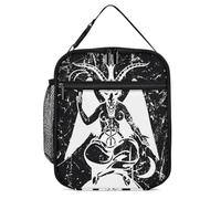 Satanic Goat Baphomet Insulated Lunch Bag Reusable Cooler Lunchbox Tote Meal Container for Women Men
