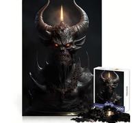 Satanic Horror Candle Jigsaw Puzzles for Teenagers 1000 Piece Wise Think Toy Gentle Leisure Tight Cut Santa Wish List (38x52cm)
