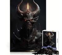 Satanic Horror Candle Puzzle for Teenagers 1000 Pieces Mind Exercise Toy Gentle Relax Design Assembly Xmas Surprise (50x75cm)