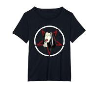 Satanic Nun Unholy Gothic Evil Lucifer Occult Witchcraft T-Shirt, Women's Plus, Black, 5X