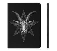 Satanic Pentagram with Baphomet And Goat Funny Tablet Case Compatible with IPAD Pro 2020 （11in）/2020 （10.2in）/2020 AIR 4 （10.9in）/Pro 2021 （11in）/Air4/Air5 （10.9in） Personality Protective Cover with P