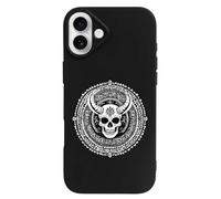 Satanic Tattoo Phone Case Compatible with iPhone 16 Plus Pro Max Shockproof TPU Protective Cover