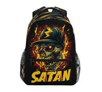 Satanic Writing Zombie Kids Backpack for Boys Girls Student Big Backpacks for Elementary School Shoulder Bag Bookbag