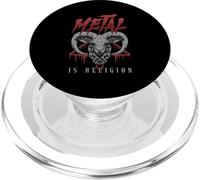 Satanism Metal Is Religion Occult Goat Head PopSockets PopGrip for MagSafe
