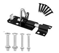 SATARGO Gate Lock Bolt, Brenton Heavy Duty Door Slide Bolts Lockable Padbolt for Shed, Outhouse and Stores - Includes Fixingss (3.5" Bolt 89mm)
