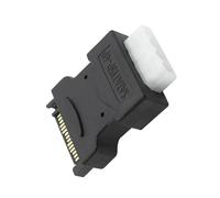 SATAss 15Pin to 4Pin IDE Power Adapters with ABS Housing for Compact Builds & Stable Energy ABS Computer Cable