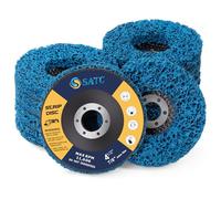 SATC 10 PCS Strip Discs 115mm Stripping Discs for Angle Grinder Paint Stripper Wheel Rust Stripper Disc Quick Abrasive Discs Paint Rust Oxidation Remover