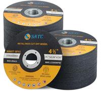 SATC 115mm Cutting Discs 100-Piece for Angle Grinder Durable Metal Cutting Disc Ultra Thin 1mm for Fast & Precise Cutting of Steel, Iron, Aluminum, & Ferrous Metals
