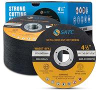 SATC 115mm Cutting Discs 50-Peice for Angle Grinder Durable Metal Cutting Disc Ultra Thin 1mm for Fast & Precise Cutting of Steel, Iron, Aluminum, & Ferrous Metals