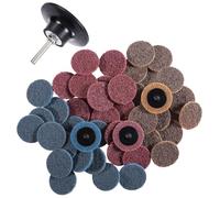 SATC 45PCS 2 Inch Quick Change Discs with 1pcs 1/4'' Holder for Die Grinder Surface Conditioning Roll Lock Sanding Discs Set for Surface Strip Grind Polish Burr Finish Rust Paint Removal