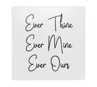 (SATC, Carrie And Mr Big Quotes - Ever Thine, Ever Mine, Ever Ours=10293) Metal Tin Sign 12x12" Wall Décor Cafe Bar Beer Pub Signs Christmas Gift