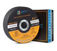 SATC Cutting Discs for Angle Grinder 20-Piece Durable 115mm Metal Cutting Disc Ultra Thin 1mm for Fast & Precise Cutting of Steel, Iron, Aluminum, & Ferrous Metals