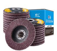 SATC Flap Discs 115mm 20 Pack Grinding Discs 40/60/80/120 Grit for Angle Grinder to Sanding Grinding Metal Wood