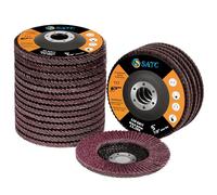 SATC Flap Discs 125mm 20 Pack Grinding Discs 40/60/80/120 Grit for Angle Grinder to Sanding Grinding Metal Wood
