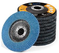 SATC Flap Discs 60 Grit 125mm Zirconia 10 Pack Grinding Discs Type 29 Sanding Discs for Angle Grinder to Sanding Grinding Metal Wood