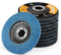 SATC Flap Discs 80 Grit 125mm Zirconia 10 Pack Grinding Discs Type 29 Sanding Discs for Angle Grinder to Sanding Grinding Metal Wood
