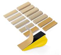 SATC Micro Hand Sanding Block Kit 3.5”x1.1”x1.8”Hand Sanding Block and 70 PCS Sandpaper Sheets 10 Each 80/120/150/180/220/240/400 Grit Wood Woodworking, Small Detail Finishing Sander