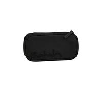 satch Extra Large Hard Pencil Case with Divider Zipped Compartment Pen Holder Triangle Timetable Window Nordic Black - Black
