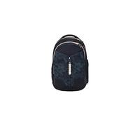 Satch Match from 5th class, ergonomic, 35 L storage space, stable, organisational talent, Midnight Jungle - Blue, standard size, School backpack