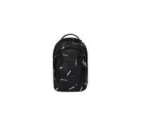 Satch Match Plus School Backpack Expandable to 35 Litres Ergonomic with Front Pocket, Ninja Matrix - Black, standard size, match plus