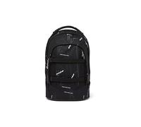 Satch Pack from 5th class ergonomic 30L storage space stable organisational talent, Ninja Matrix - Black, standard size, School bag set