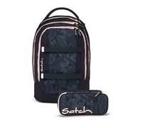 Satch Pack of 2 School Backpack with Pencil Case, Midnight Jungle, 45 x 30 x 27 cm, Modern, ergonomic